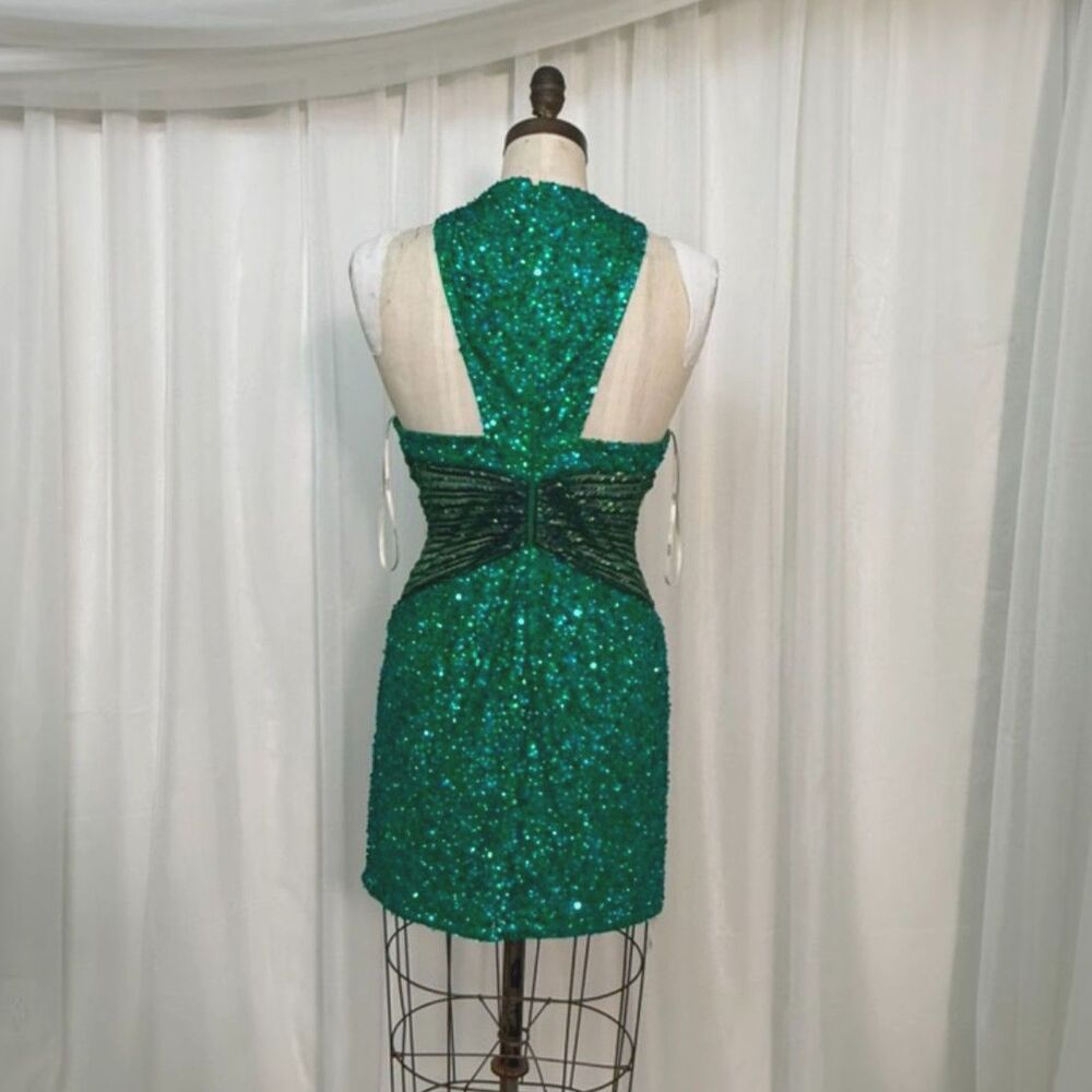 Aleta Emerald green dress - Picture 5 of 7